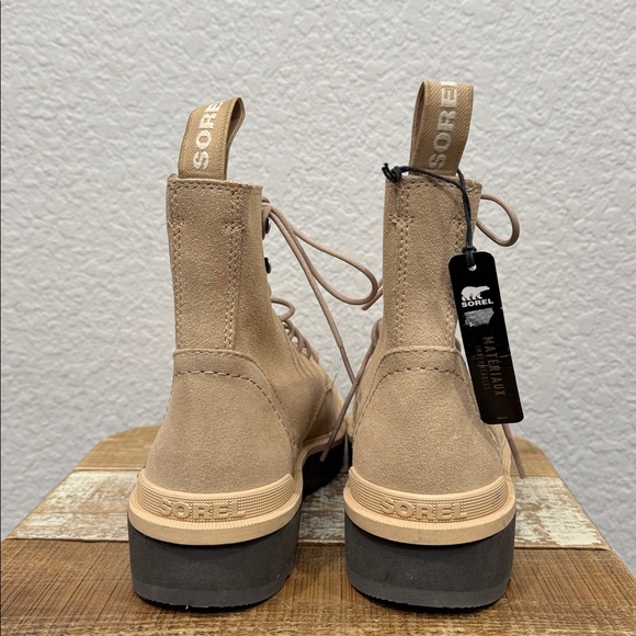 Sorel Hi Line Lace Up Suede Combat Boots Size 6.5 NEW - Picture 6 of 8
